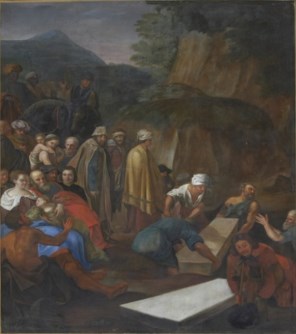 성녀 딤프나와 성 게레베르노 유해의 발굴_by Jan Carel Vierpeyl_in the church of St Dymphna in Geel_Belgium.jpg